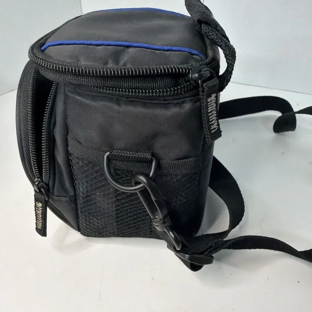 Case Logic Small Camera Case ~ Black And Blue Vintage
